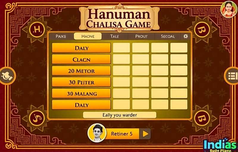Hanuman Chalisa Game Daily Practice Tracker